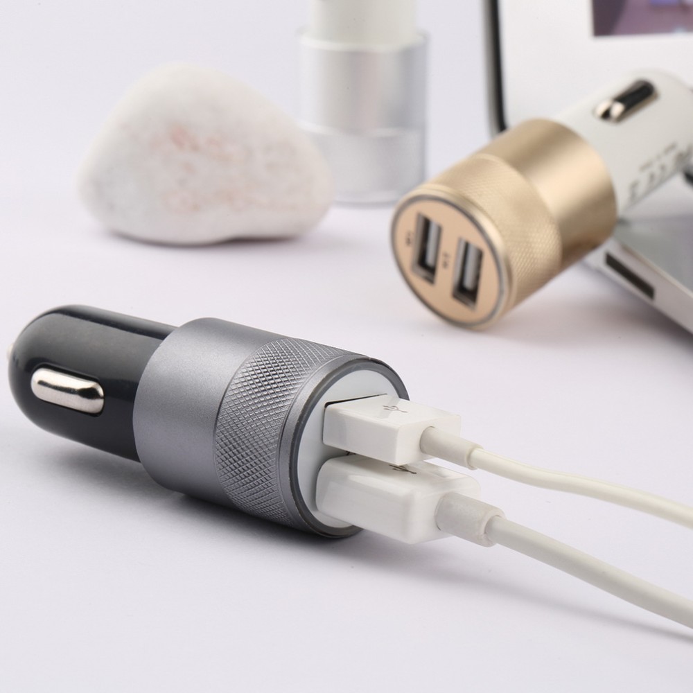 Fashion Dual USB Car Charger 2.1A - FM-001HTM