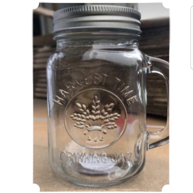 6 Pcs Gelas Toples | mug Jar Harvest | Drinking Jar