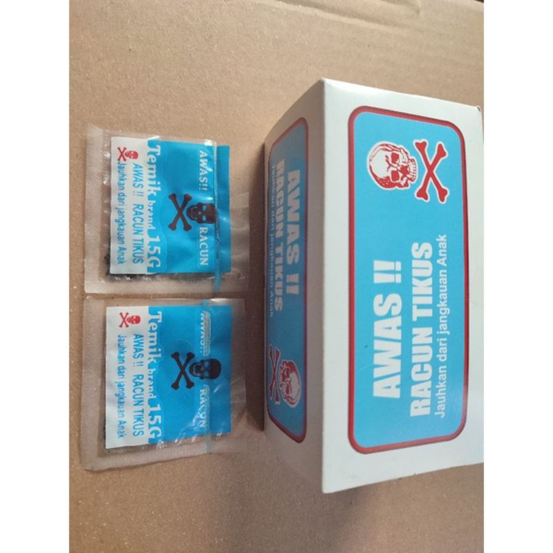 Racun Tikus Temix biru harga 1 kotak isi 50