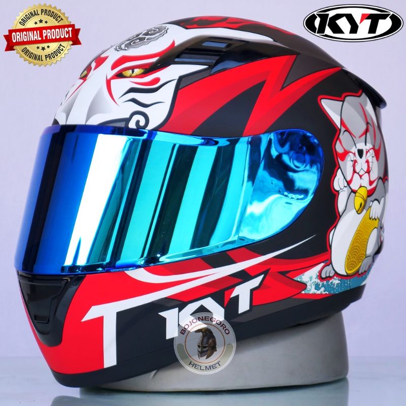 COD | Flat Visor kaca datar Iridium Silver. Iridium gold. Iridium blue KYT RC7 R10 K2R MDS Viktory