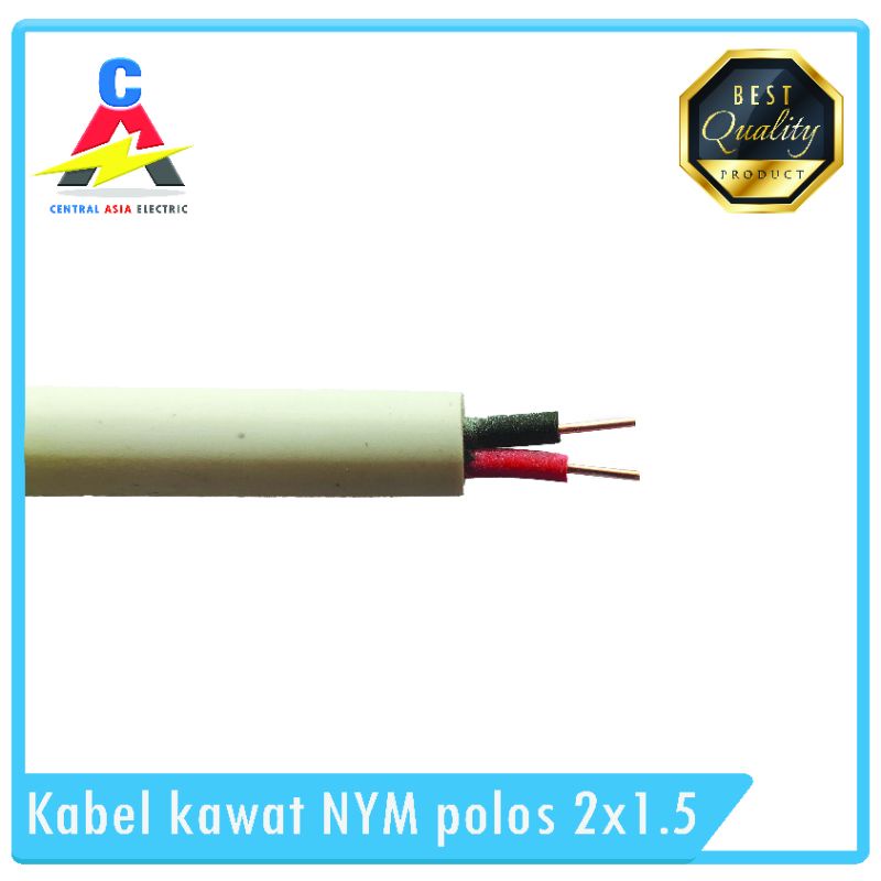 Kabel Listrik Kawat NYM Polos 2 x 1.5 (Per Meter)