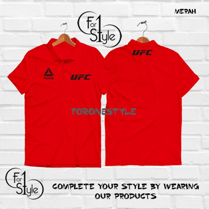 Polo Shirt Kaos Kerah UFC ULTIMATE FIGHTING CHAMPIONSHIP - BAJU UFC