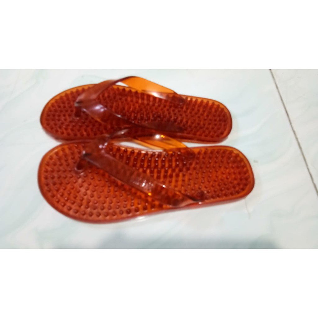 SENDAL REFLEKSI REMATIK KESEHATAN SANDAL DURI BENING JELLY WARNA&quot;