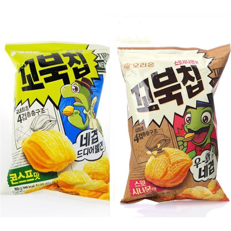 [80 gr] Kobuk / Kkobuk Turtle Corn Soup / Injeolmi Chip / Choco Churros 80 gr / 80g Snack Korea