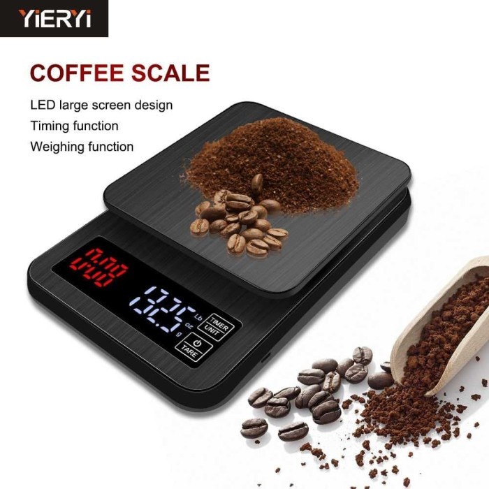 

Timbangan Dapur Mini Digital 5Kg Timbangan Kopi Kue Bahan Makanan - 3 KG - BARU
