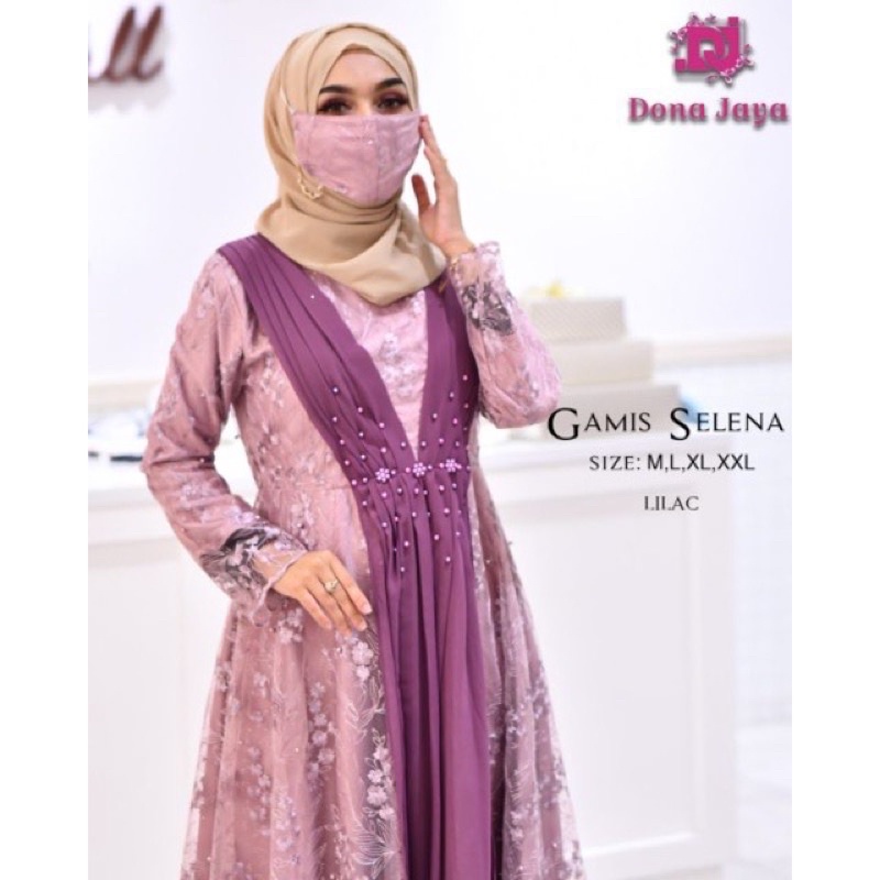 (Free masker) gamis sadrina/gamis mewah/gamis sadrina tille velvet mewah super cantik/gamis pesta