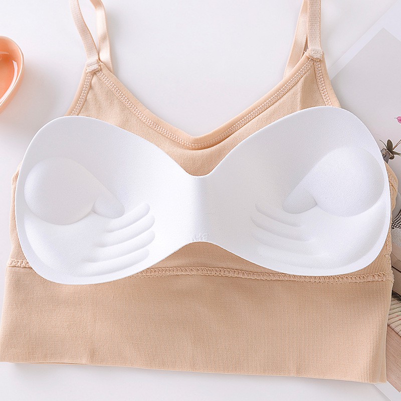 Blackpink Bra Baju Dalam Wanita BH Sport Crop Top Olahraga Katun Lembut 1038