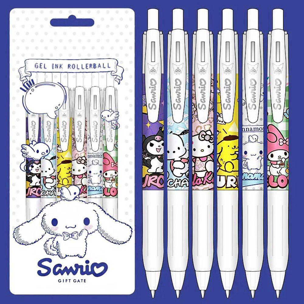 Pulpen Gel 0.5mm Quick Dry Motif Kartun Hello Kitty Untuk Stationery Pelajar Wanita