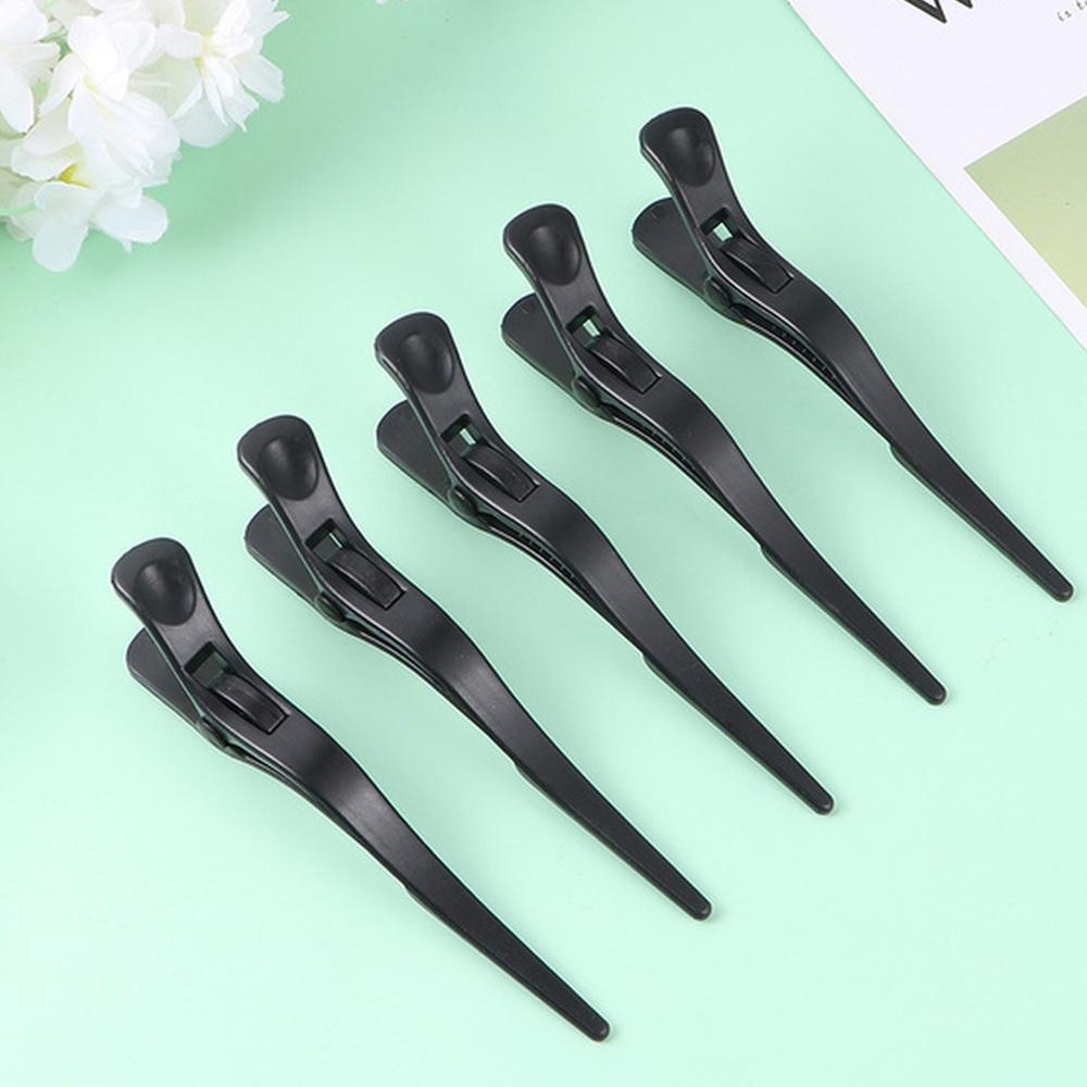 Agustina Hairdressing clip Portable Hitam Potong Rambut Hair pin Shark clip Klip Partisi Plastik