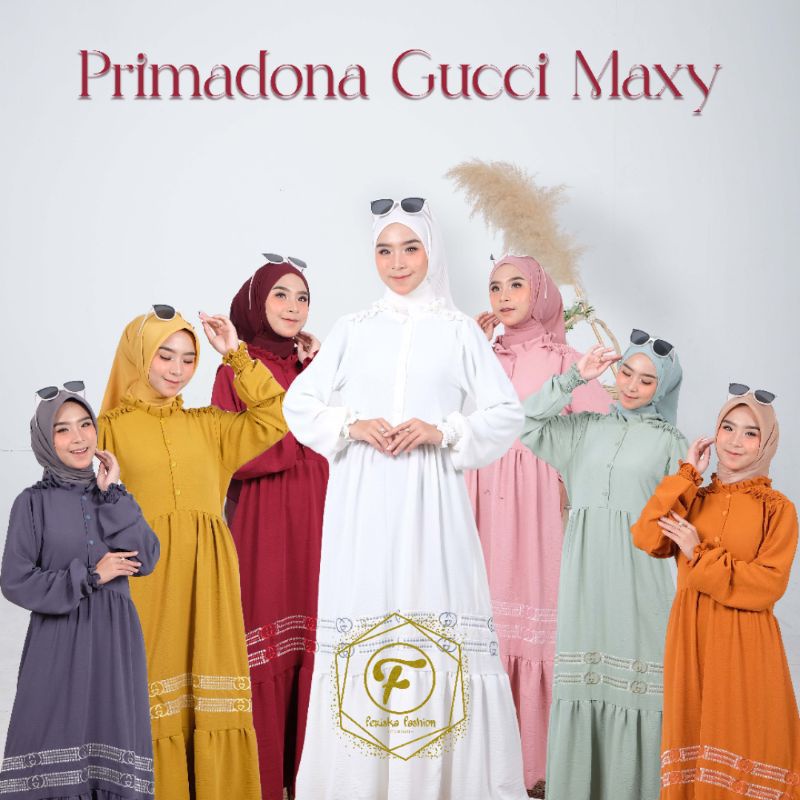 Gamis Syari Dress Primadona Gucci Maxy Original Feriska | Kartasasmita