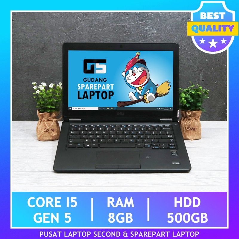 DELL LATITUDE E7250 Core i5 RAM 8GB 500GB Laptop Bekas Murah Notebook Second Ultrabook Tipis