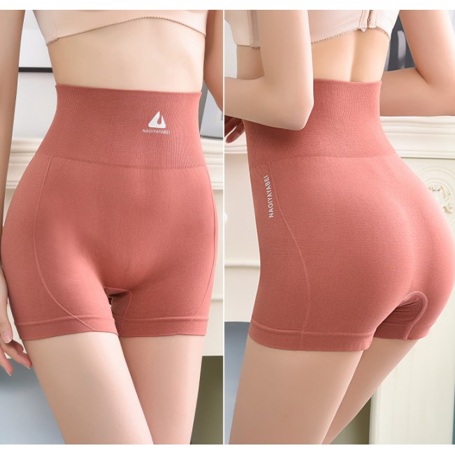 Celana legging ketat pendek pakaian dalam wanita yoga sport gym spandex high waist dalaman bawahan-8