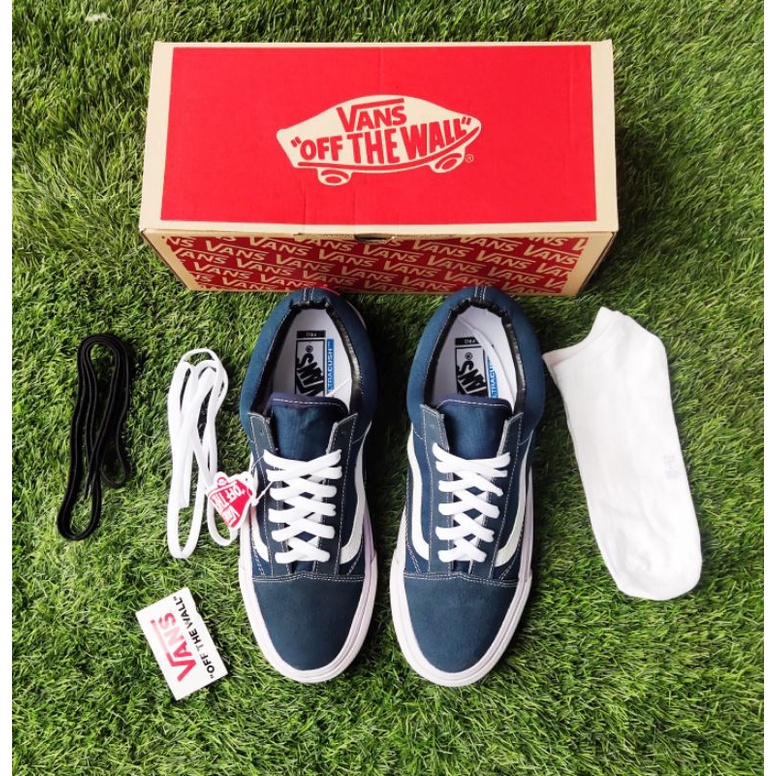 SEPATU PRIA VANSS OLDSKOOL NAVY MONO WAFLE DT BNIB MADE IN CHINA PREMIUM IMPORT SEPATU PRIA SEPATU WANITA SEPATU SNEAKERS