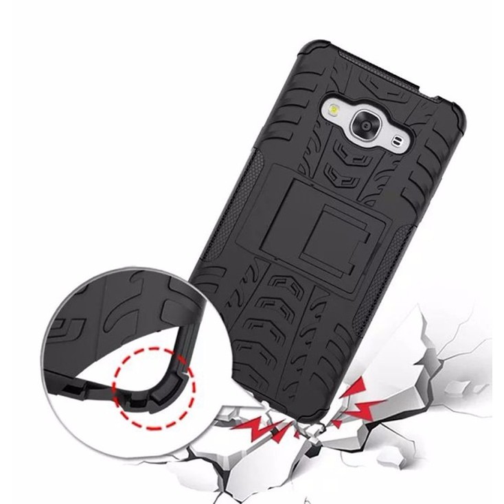 Aksesoris Hape-RUGGED ARMOR Samsung J3 Pro 2016 J3110 hard soft case casing cover hp