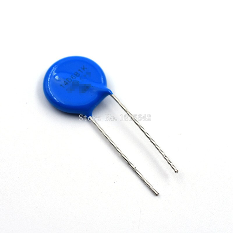 20pcs Resistor Varistor 14d-681k 14d681k 14d681 680v Piezoresistor Metal Voltage Dependen