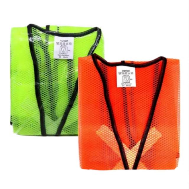 Rompi Jaring / Rompi Proyek Kerja / Safety Vest Scoth X - XENON Orange / Kuning