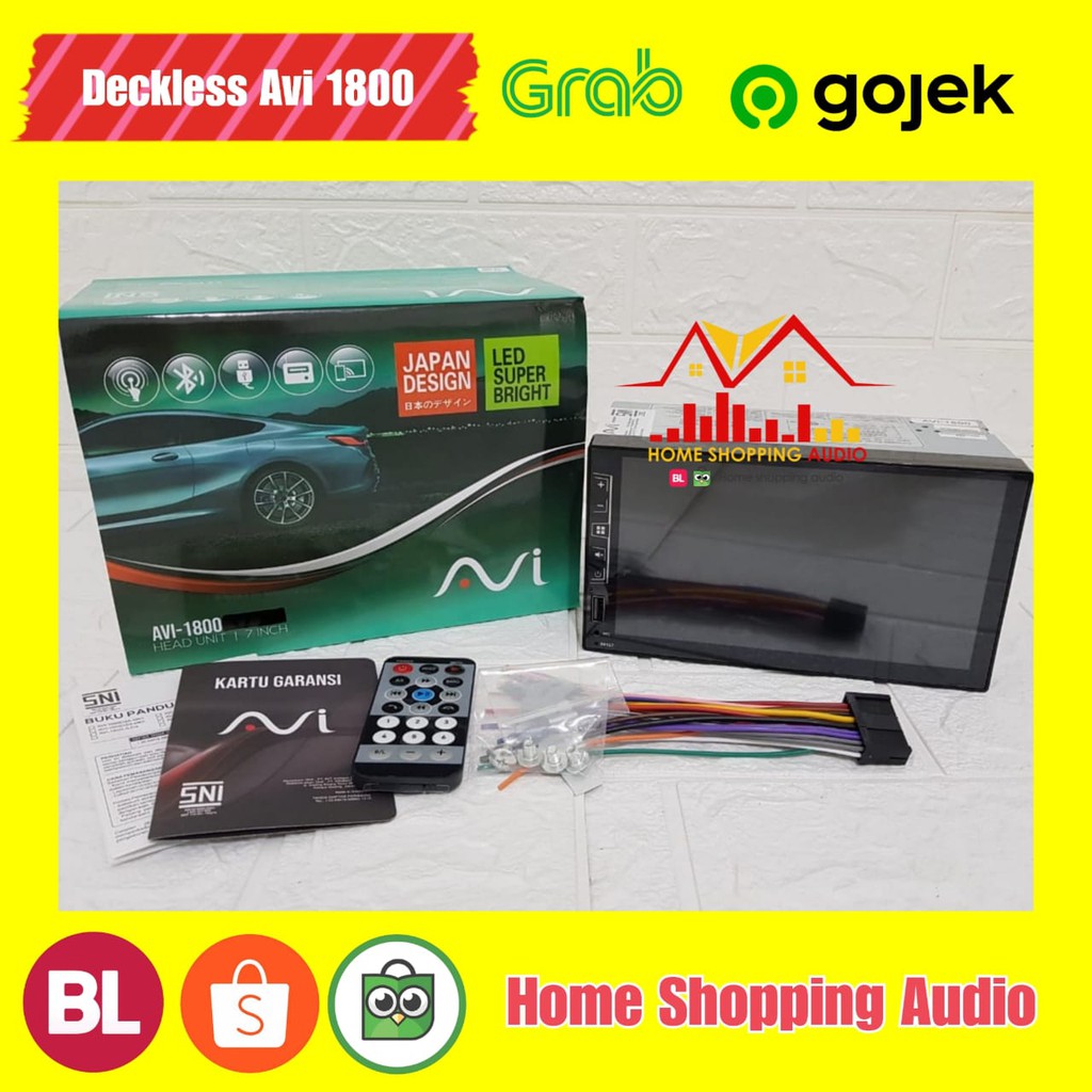 Dekless AVI 1800 DS Headunit Avi1800DS Doubledin Avi 1800 DS Setara Nakamichi Na 3101i Dan Sansui