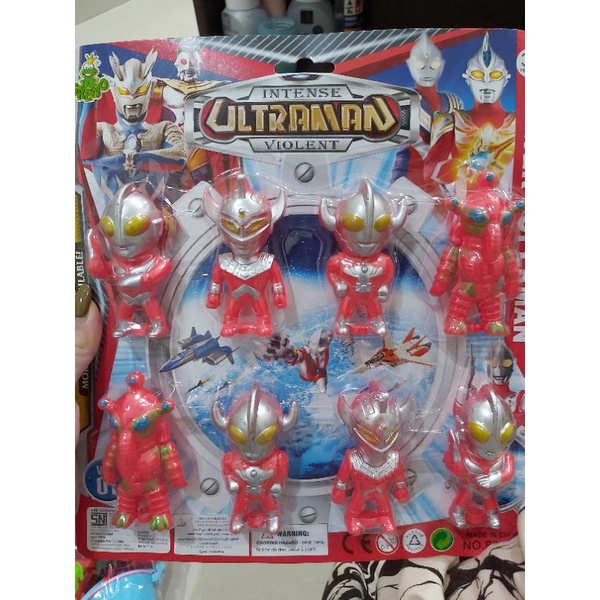 Robotan set ultraman mini isi 8 pcs