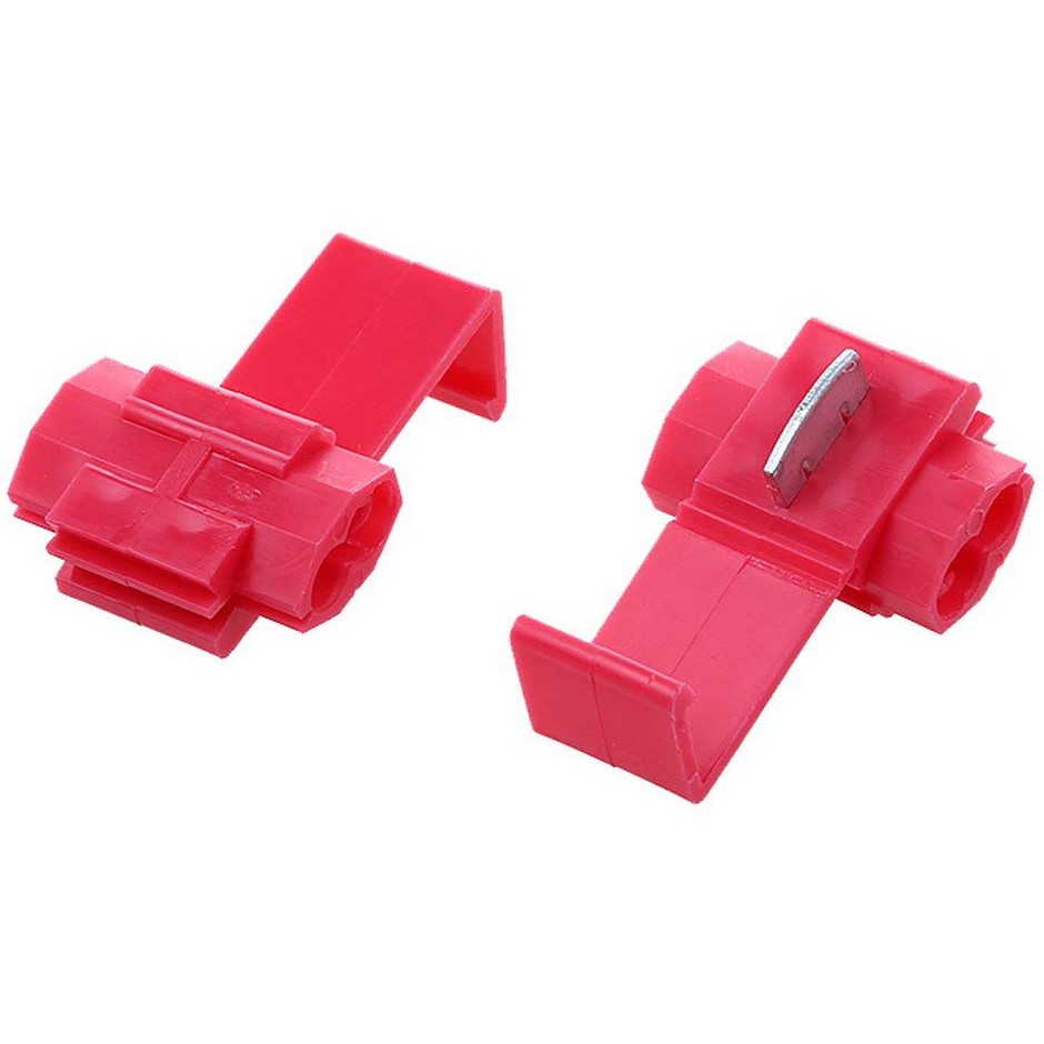 Red Quick Splice Tap Wire Terminal Connectors jumper Clamp Sambung AWG Kabel Merah