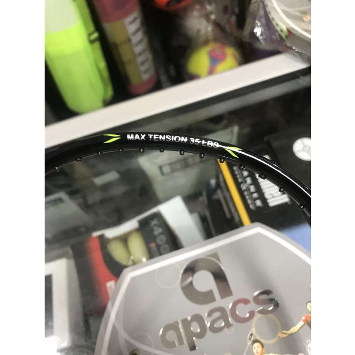 TERLARIS RAKET BADMINTON APACS VIRTUS 33 BISA 35 LBS FREE GRIP PROMO