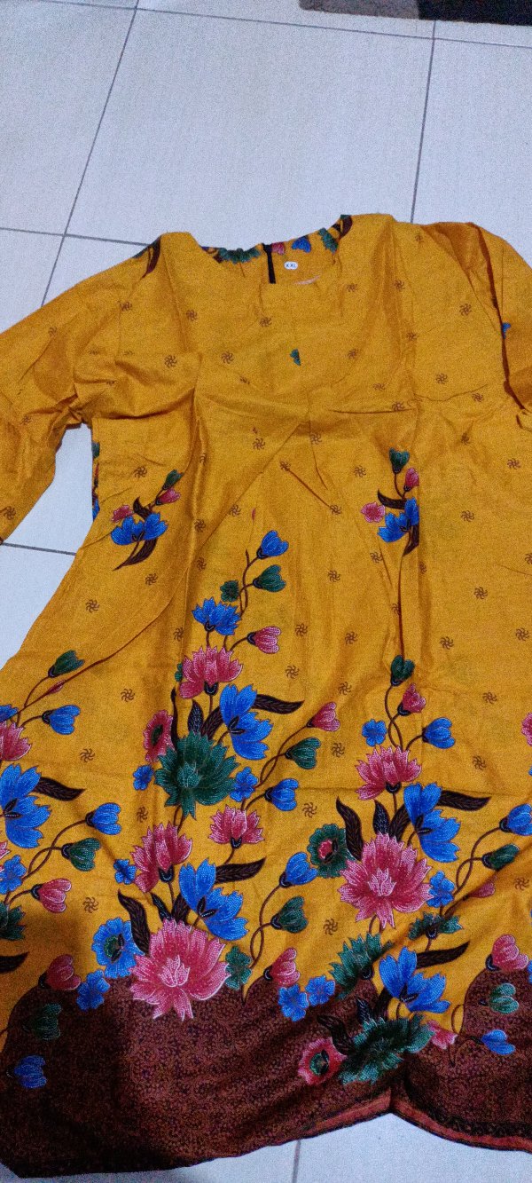Grosir Terlaris Genes Jelita Tunic Navbor Yelbor Whitbor Creambor Tunik Batik Modern Hrb050