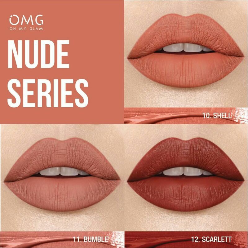 OMG OH MY GLAM Matte Kiss Lip Cream 12 Color/ Lip Matte