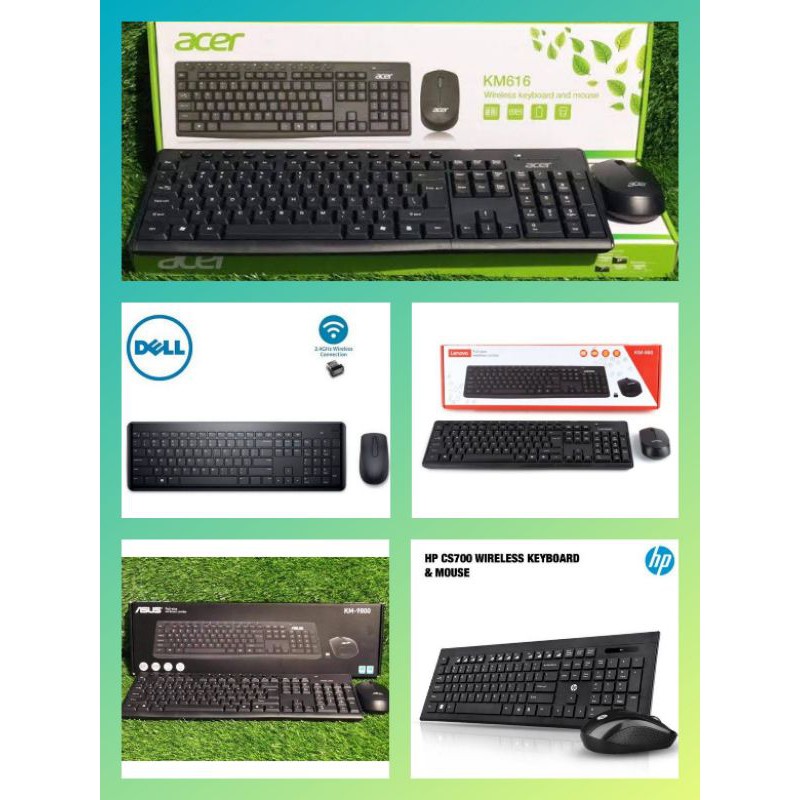 Wireless Keyboard and Mouse Combo / Wireless Keyboard and Mouse Lenovo , Dell , Hp , Acer , Asus