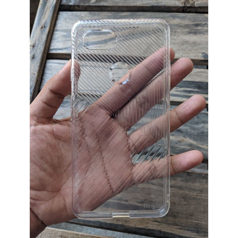 CASE RINGKE PIXEL 2 XL CLEAR ORIGINAL (bekas pake sehari ja)