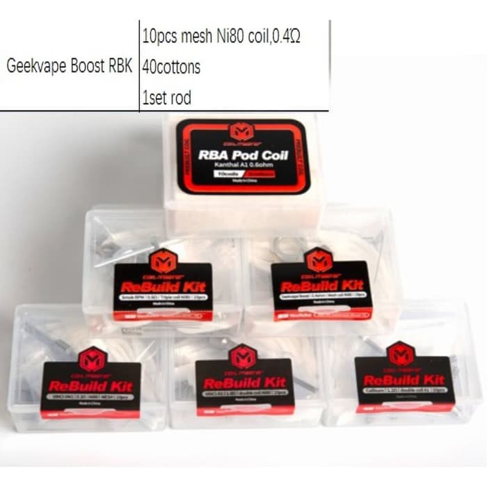 Coil Master ReBuild Kit - For Aegist Boost RBK Mesh 10pcs koil