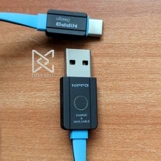 Kabel Data Hippo Teleport 2 USB Type-C Fast Charging 3A