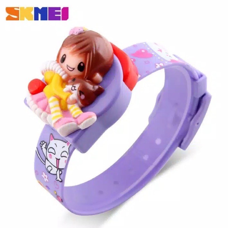 Jam Tangan anak Wanita Girl Cute SKMEI Original Model Boneka - DG1240 skmei1240