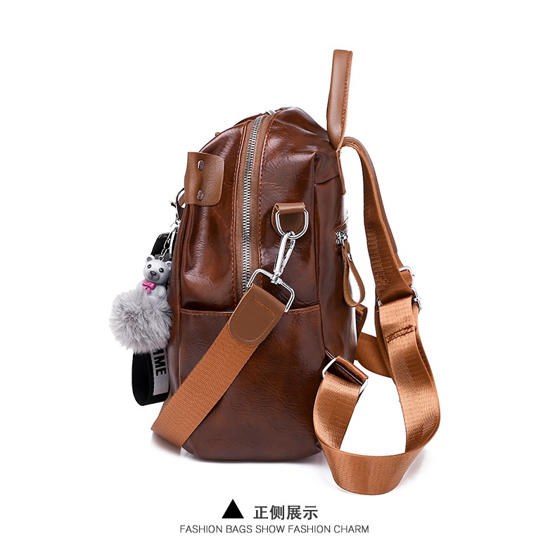 COD√ Multifungsi Selempang Tas Ransel Wanita  Backpack Punggung IMPORT FASHION CANTIK sling bag 6991