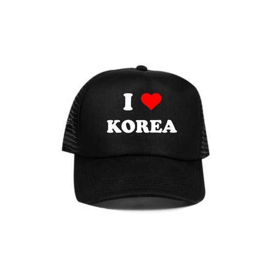 Topi Trucker I Love Korea