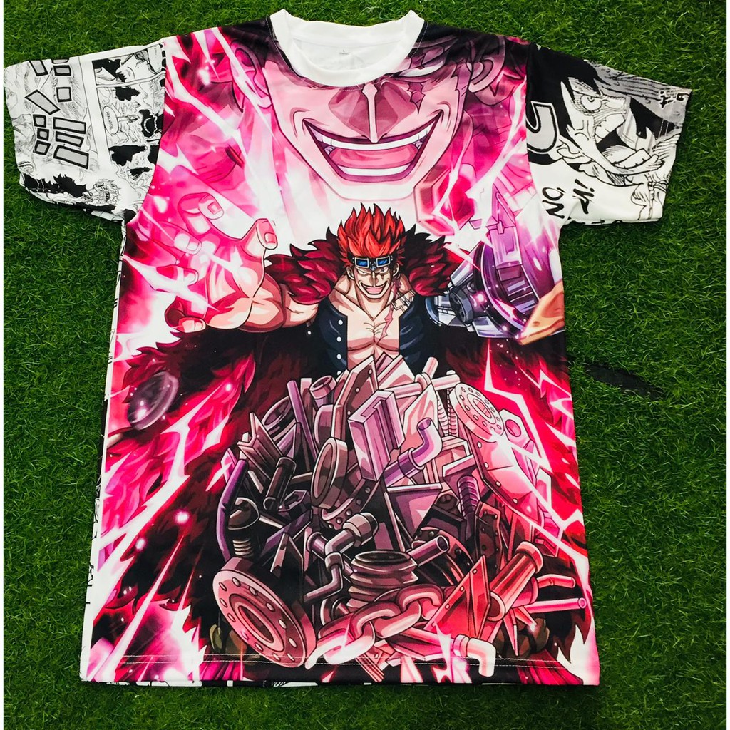 Tshirt Eustass Kid Yusutasu Kiddo One Piece Fullprint Anime Manga Premium Dryfit