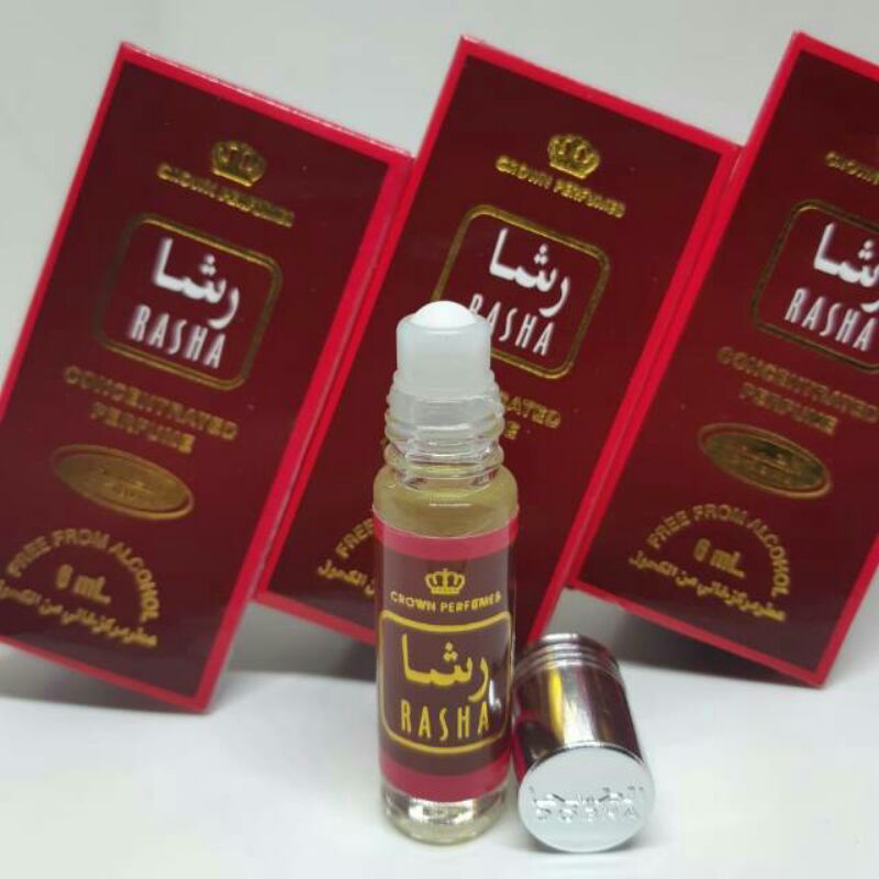 parfum DOBHA Rol On 6ml Aroma RASHA 100%Original
