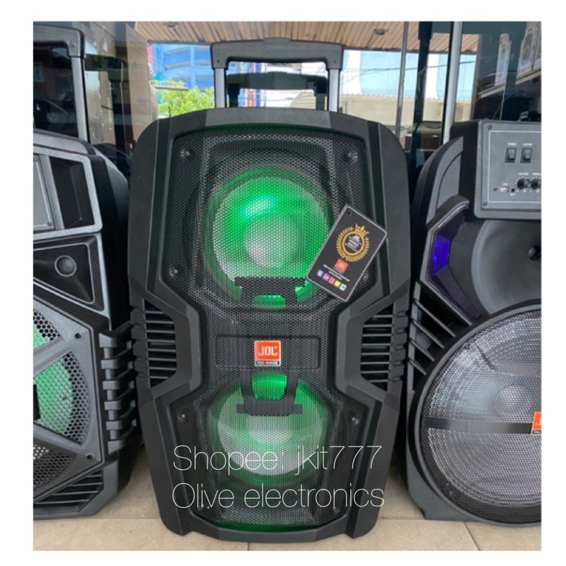 JDL QVB 10 Speaker Aktif 10 Inch Bluetooth Free 2 Microphone Wireless