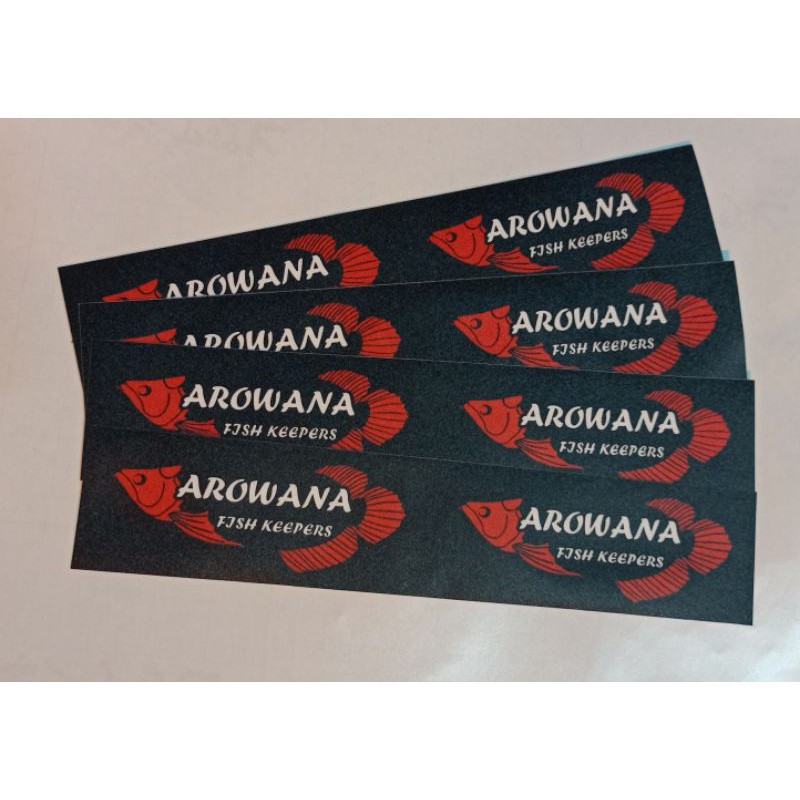 Stiker Arwana Sticker Aquarium Arowana Logo Arwana Ikan Arwana