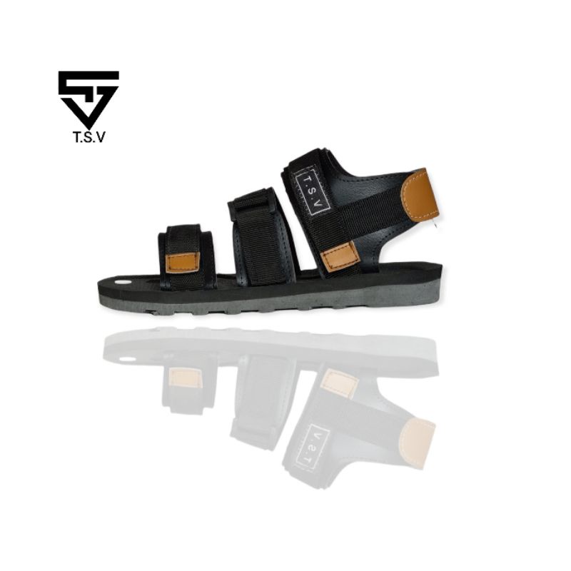 TSV-Sandal gunung hinjack 37-43 black gold Sandal gunung pria sandal gunung wanita sendal hiking ori