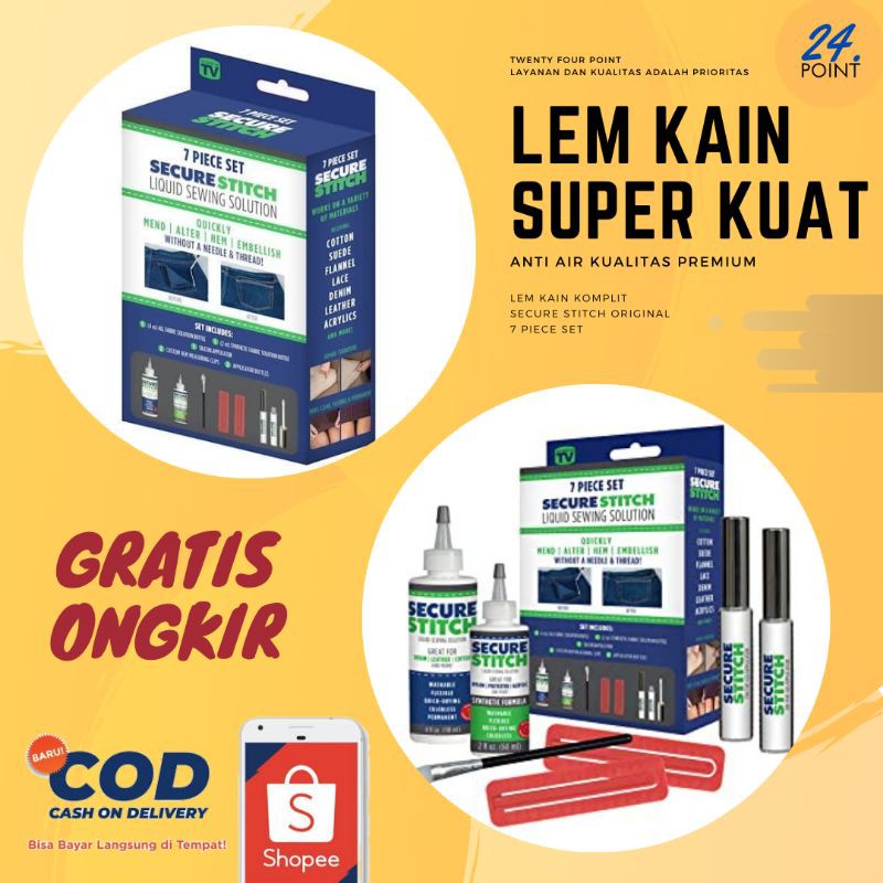 

Lem Kain Kuat Anti Air Untuk Semua Jenis Bahan Tekstil