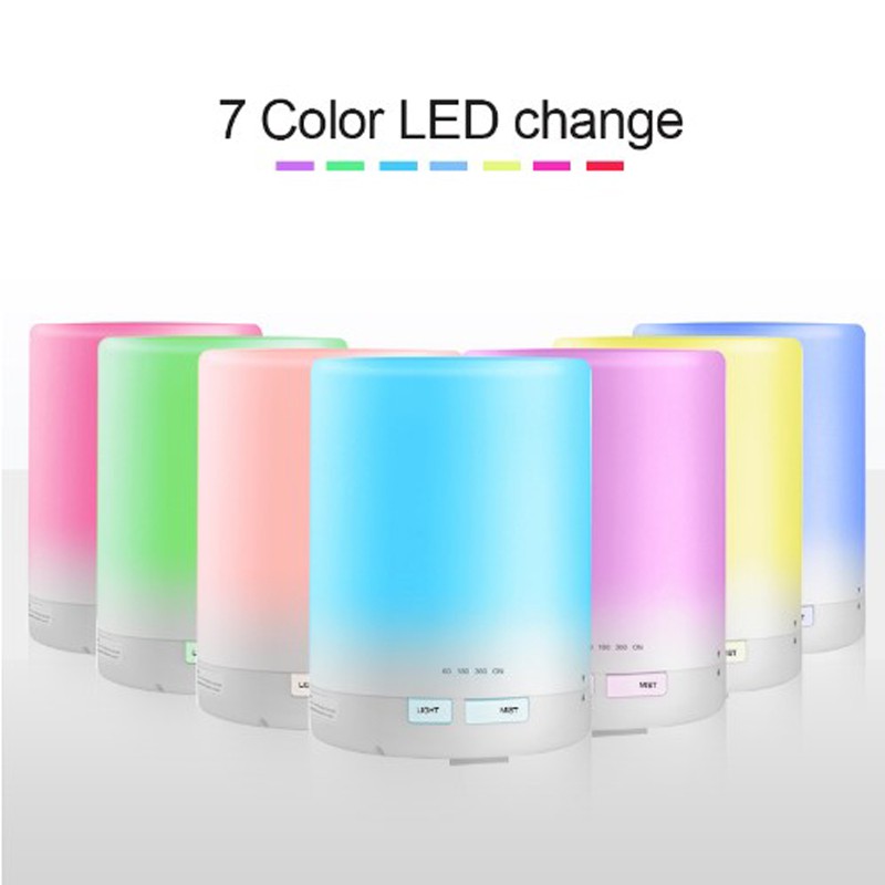 Aroma Essential Oil Diffuser Humidifier 7 Color Changing - Kapasitas 300ml