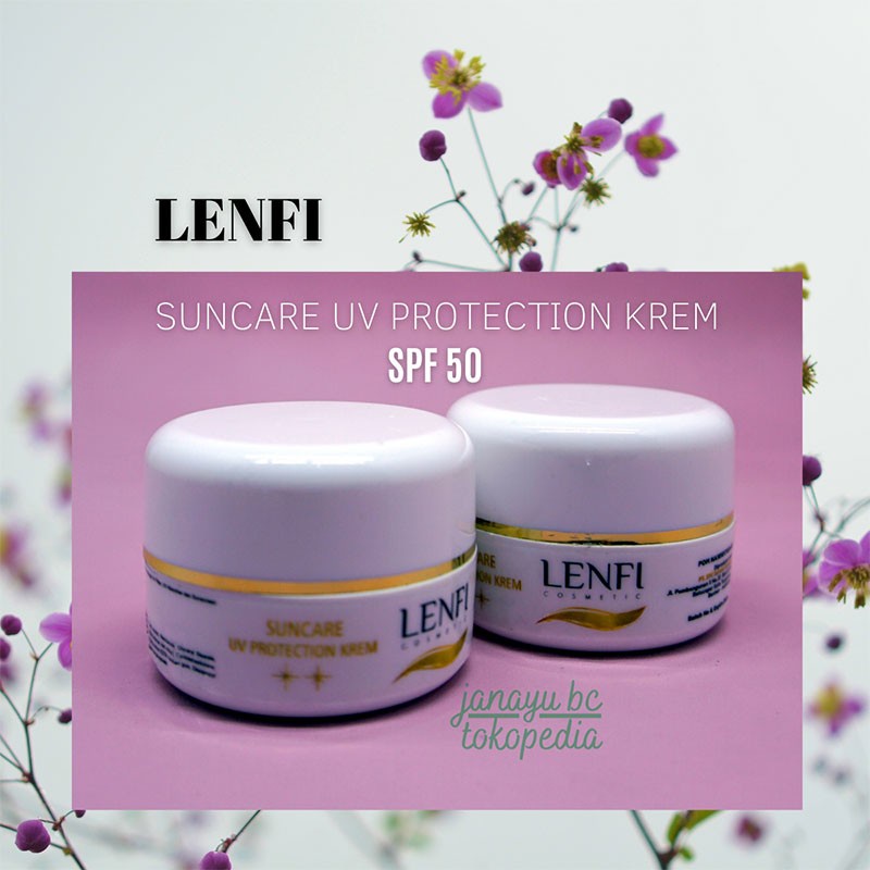 LENFI Suncare UV Protection SPF 50 - Putih Krem 10 gr