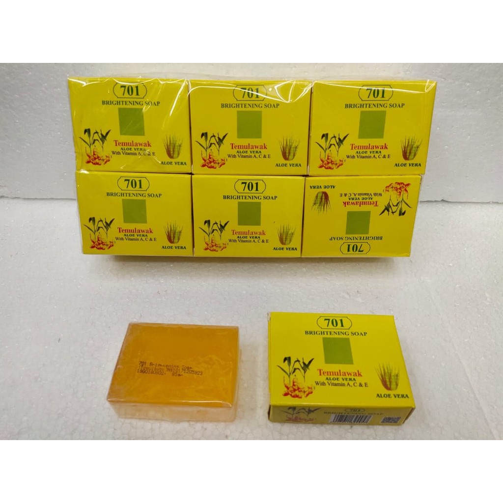 SABUN TEMULAWAK 701 ORIGINAL BPOM - TM BRIGHTENING SOAP ALOE VERA / ALOEVERA