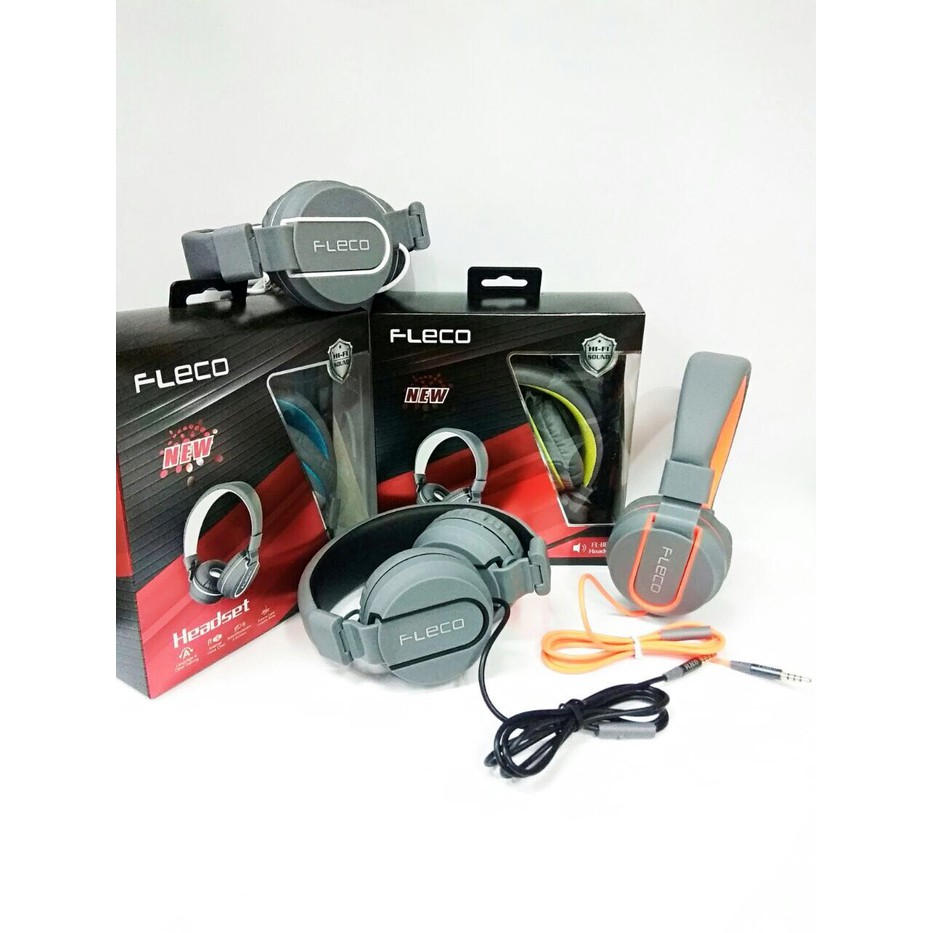 Promo Headphone Earphone Headset Extra Bass FLECO FL-888 Baru