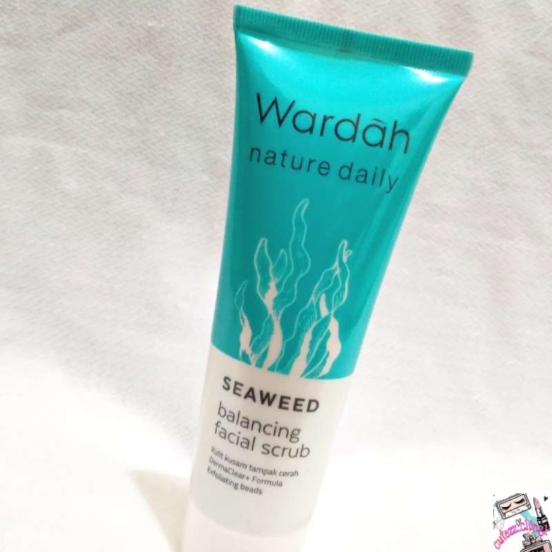 ☃️Cutezz_ching1☃️Wardah Nature Daily Seaweed Balancing Facial Scrub 60ml