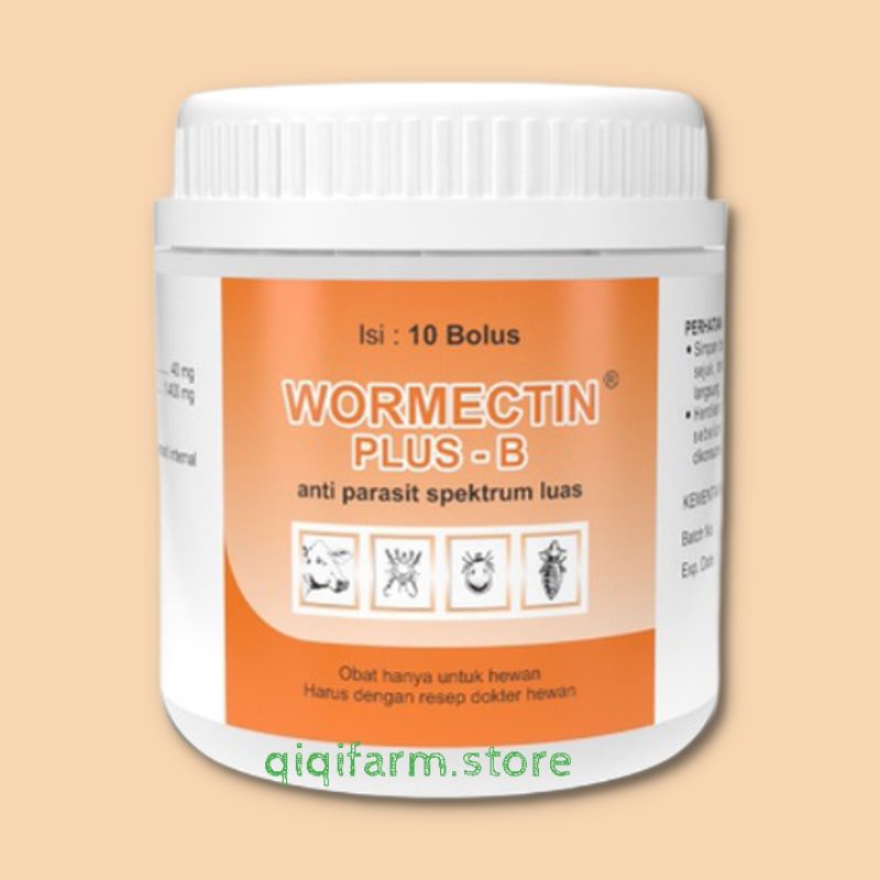 wormectin plus bolus isi 10 bolus obat gudik ecto endo parasit kutu tungau