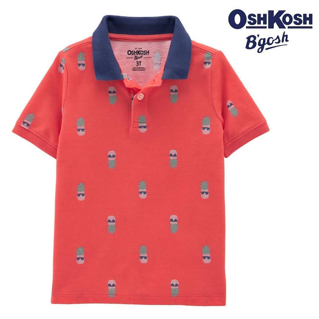 Kaos  Polo  OshKosh Pineapple Orange  13076B 15 Shopee 