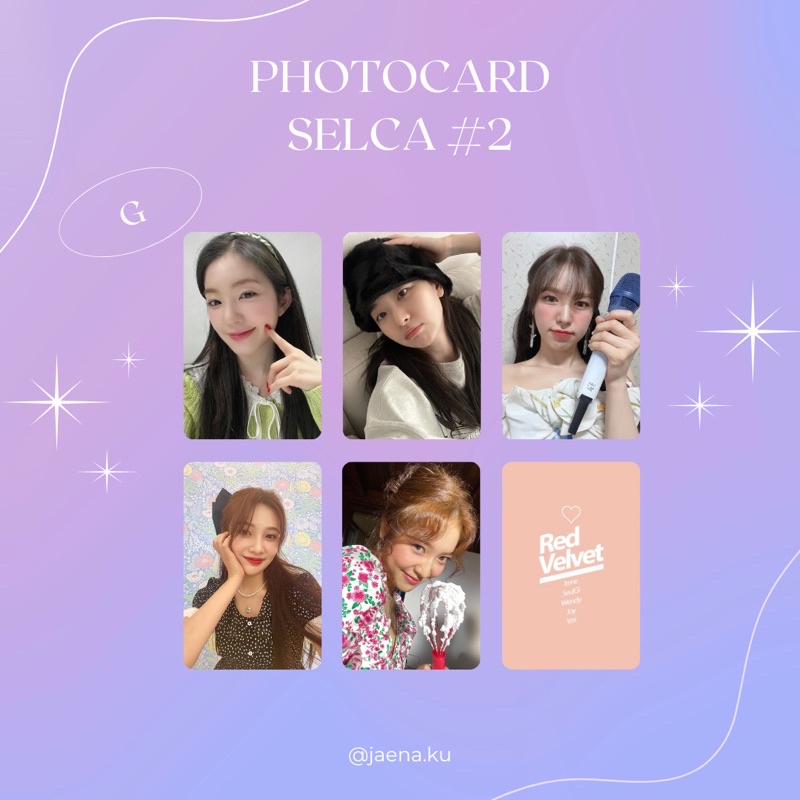 [RED VELVET] PHOTOCARD SELCA #2 RED VELVET ‼️BACA DESKRIPSI‼️