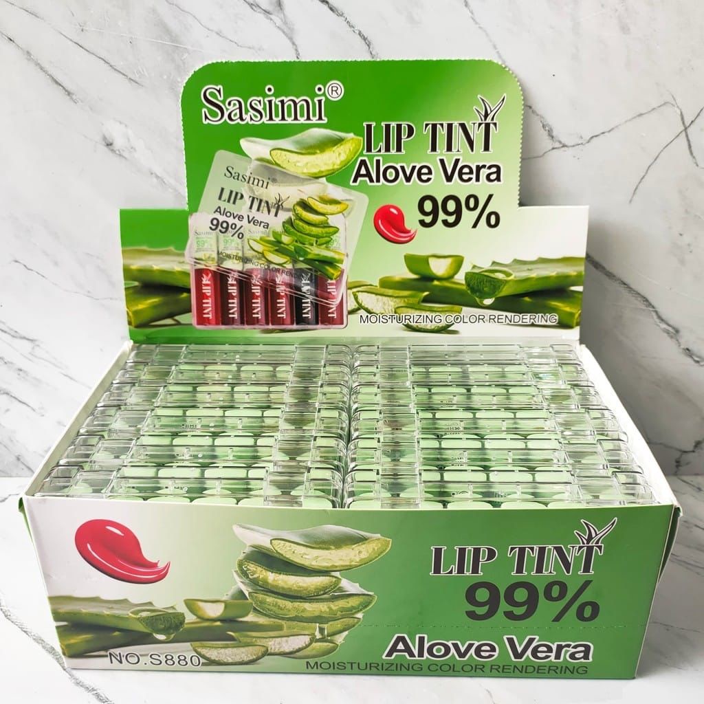 [6pcs] Liptint Mini Sasimi Aloevera Isi 6 S880