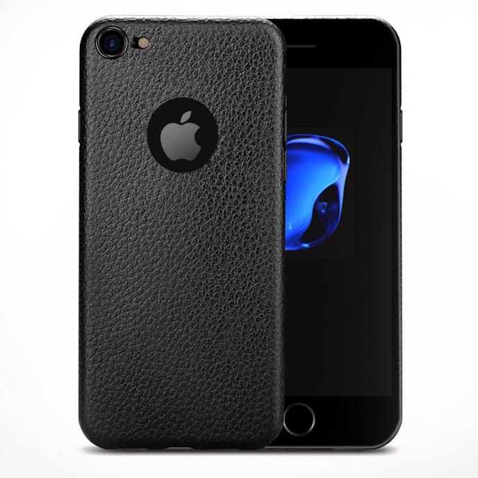 Luxury Lychee Soft Thin TPU Case Casing Polos iPhone 6 6S 7 8 X Plus TERBAIK Kode 1346