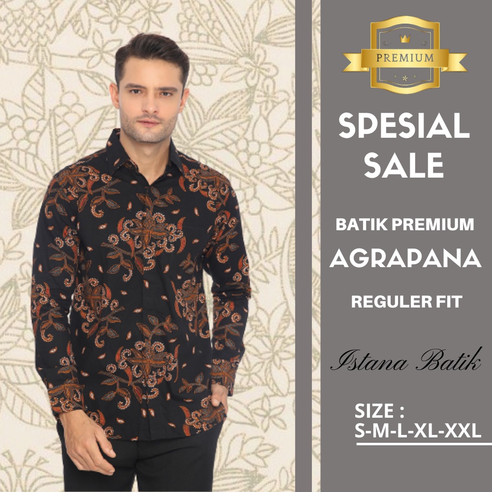 Batik pria cowok lengan panjang slimfit modern terbaru original premium high quality exclusive mewah